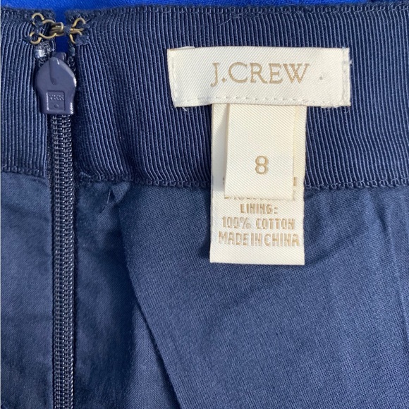 J. Crew Taffeta Marvell’s Lined Mini Skirt, Size: 8, Color: Navy - Picture 7 of 11